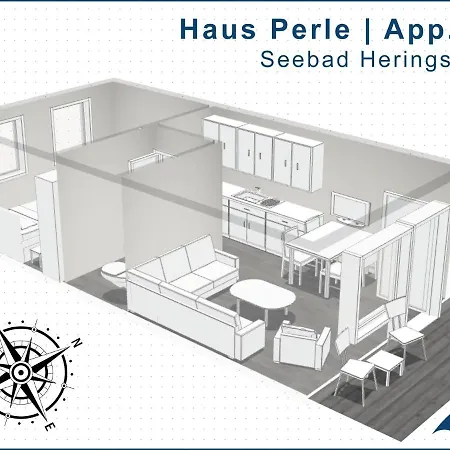 Haus Perle Whg 02 * 塞巴特黑灵斯多夫
